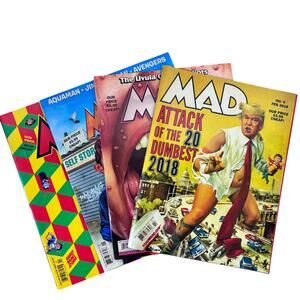 Mad Magazine Relaunch Lot of 4 Issues 2019: 5, 6, 7, 8 Trump Cover